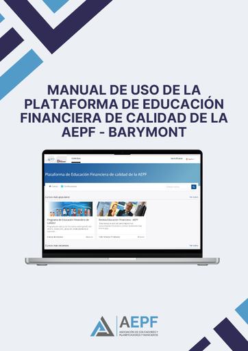Manual de uso de la Plataforma de Educación Financiera de calidad de la AEPF - Barymont